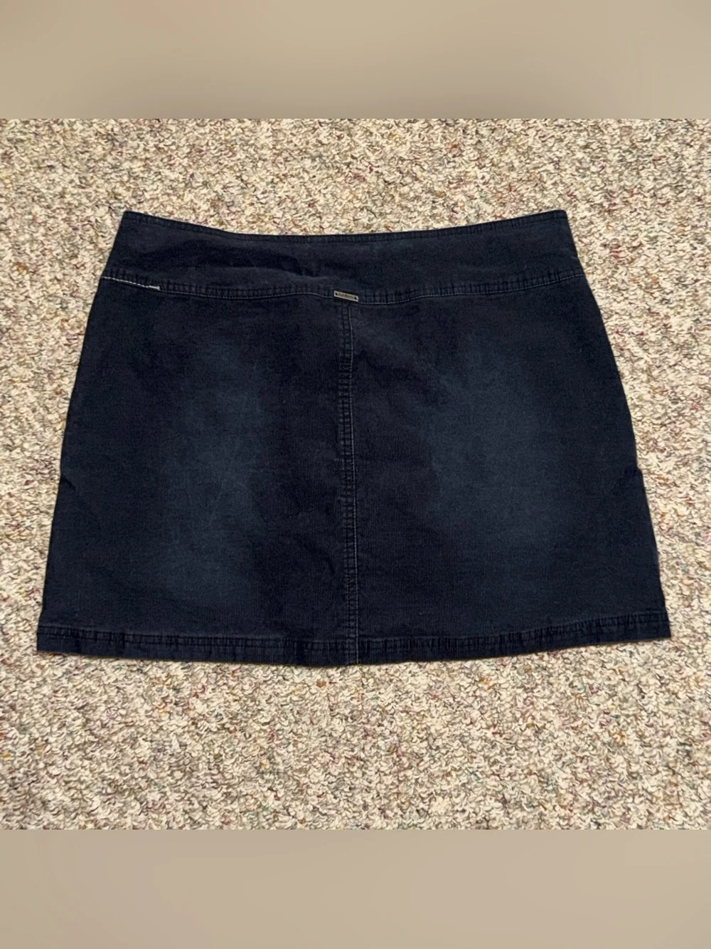 Women's size 14 skirt PrAna Black Corduroy A-Line Skirt